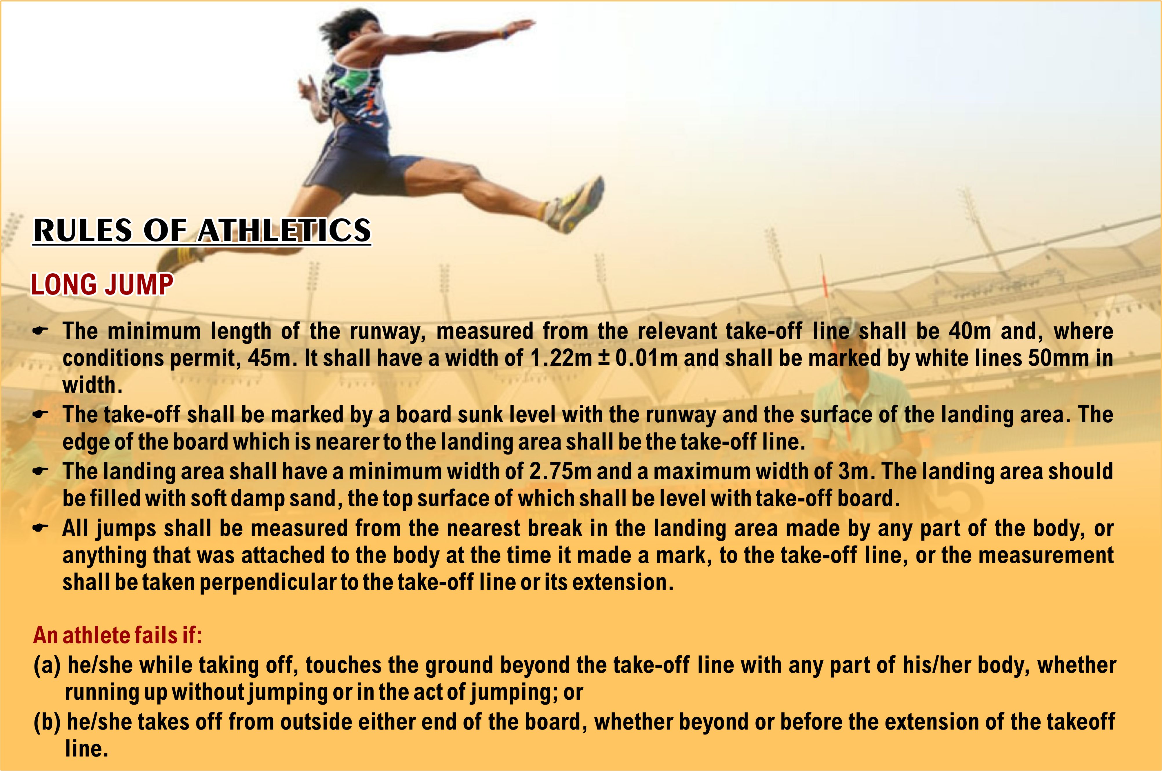 High jump rules and regulations