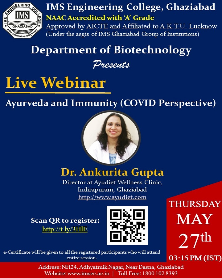 Webinar on Ayurveda and Immunity (COVID Perspective)
