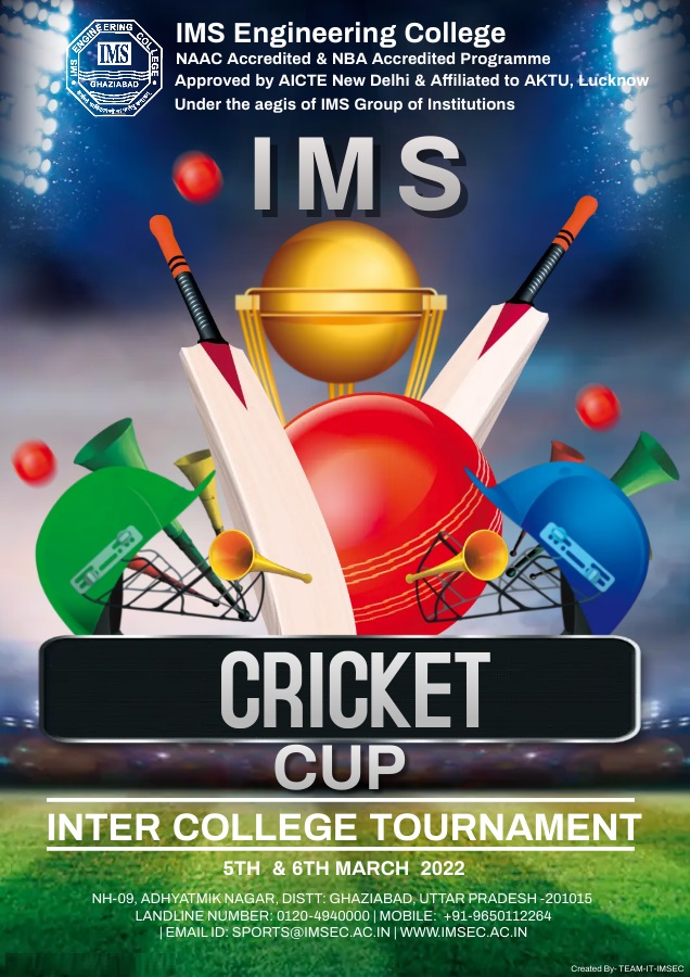 Inter College- IMS Tournament Championship Cup