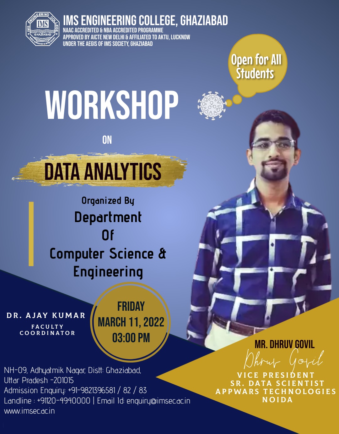 Workshop on Data Analytics by the industry expert