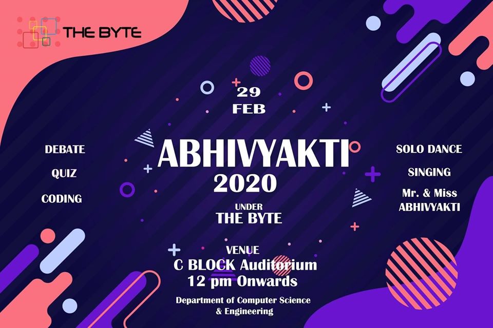 ABHIVYAKTI Organized by The Byte Club