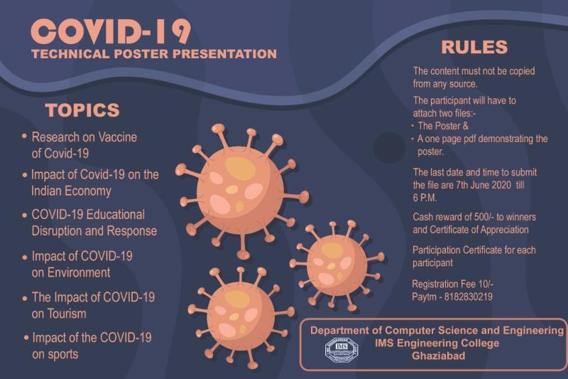 Online Technical Poster Presentation on Covid-19