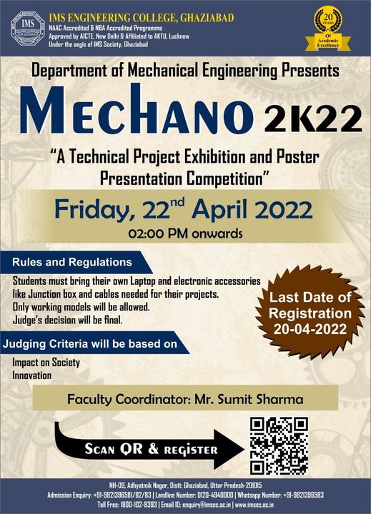 Technical project exhibition and poster presentation competition