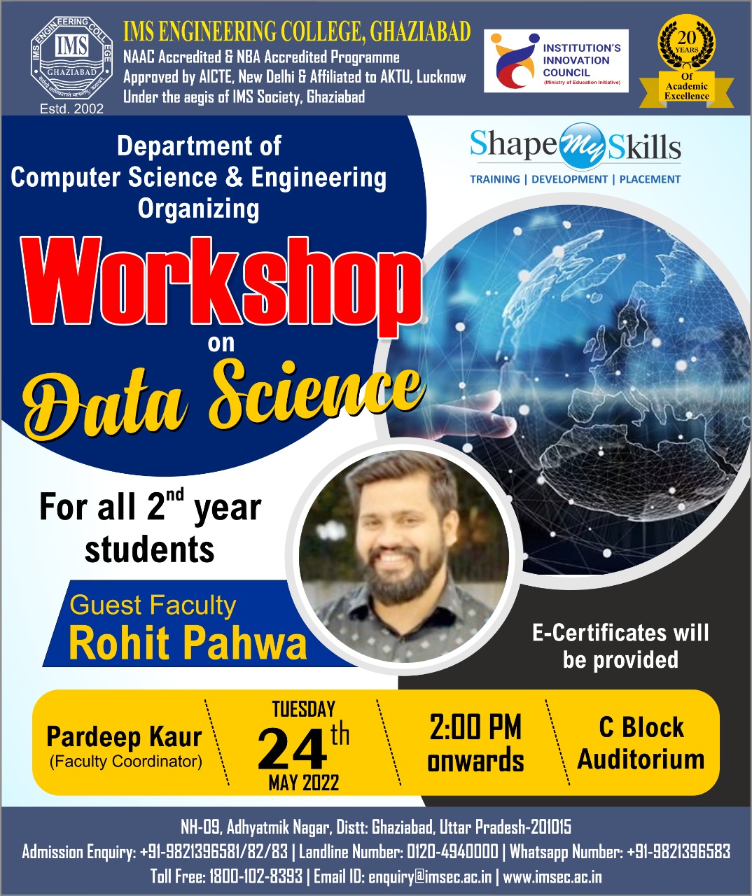 CSE Department Organising an Expert Lecture on Data Science
