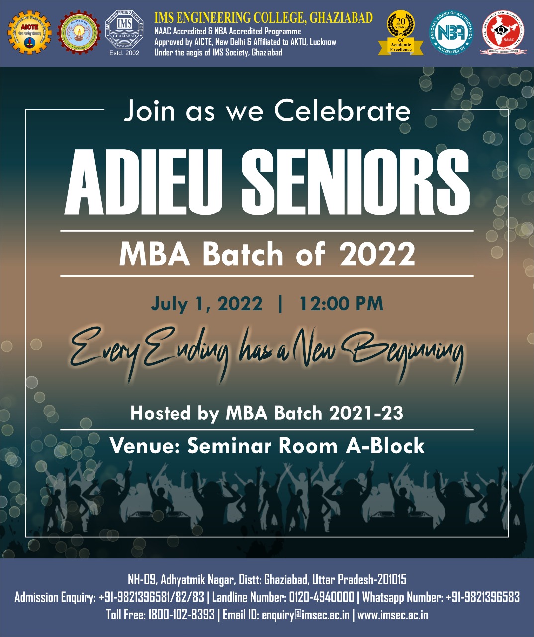 Farewell -MBA students Batch 2020-22