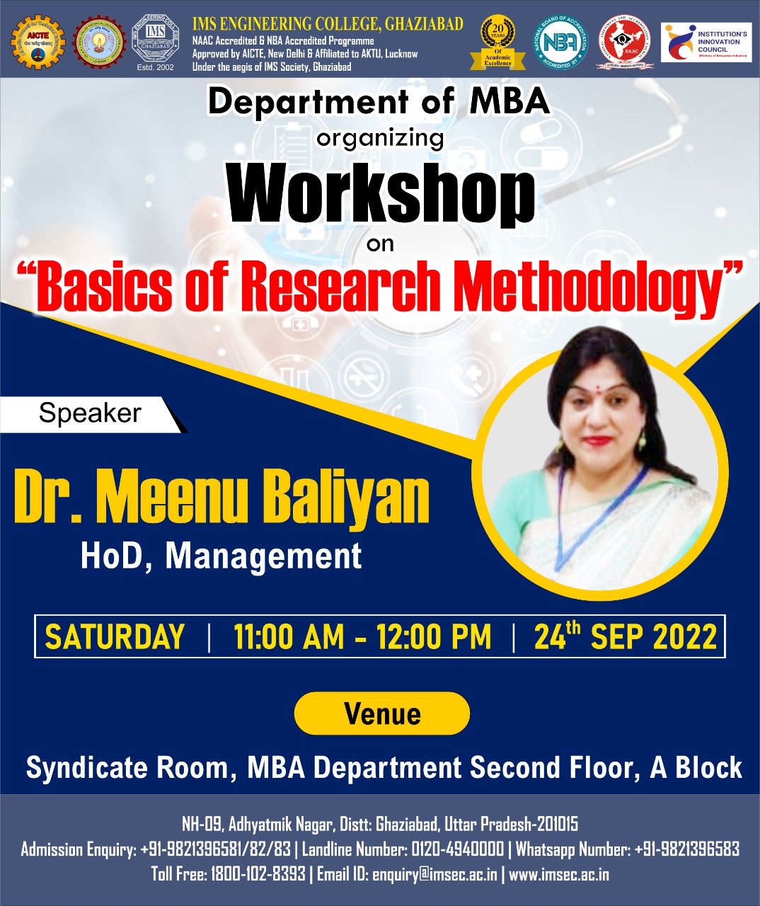 Workshop on Basics of Research Methodology