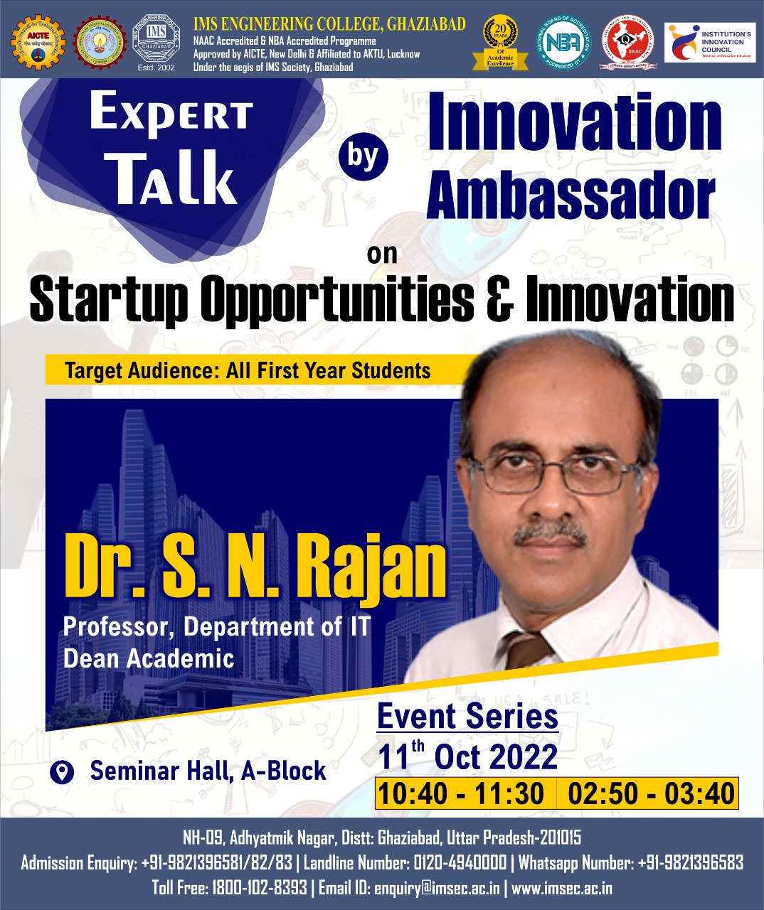 Special talk on Startup Opportunities & Innovation