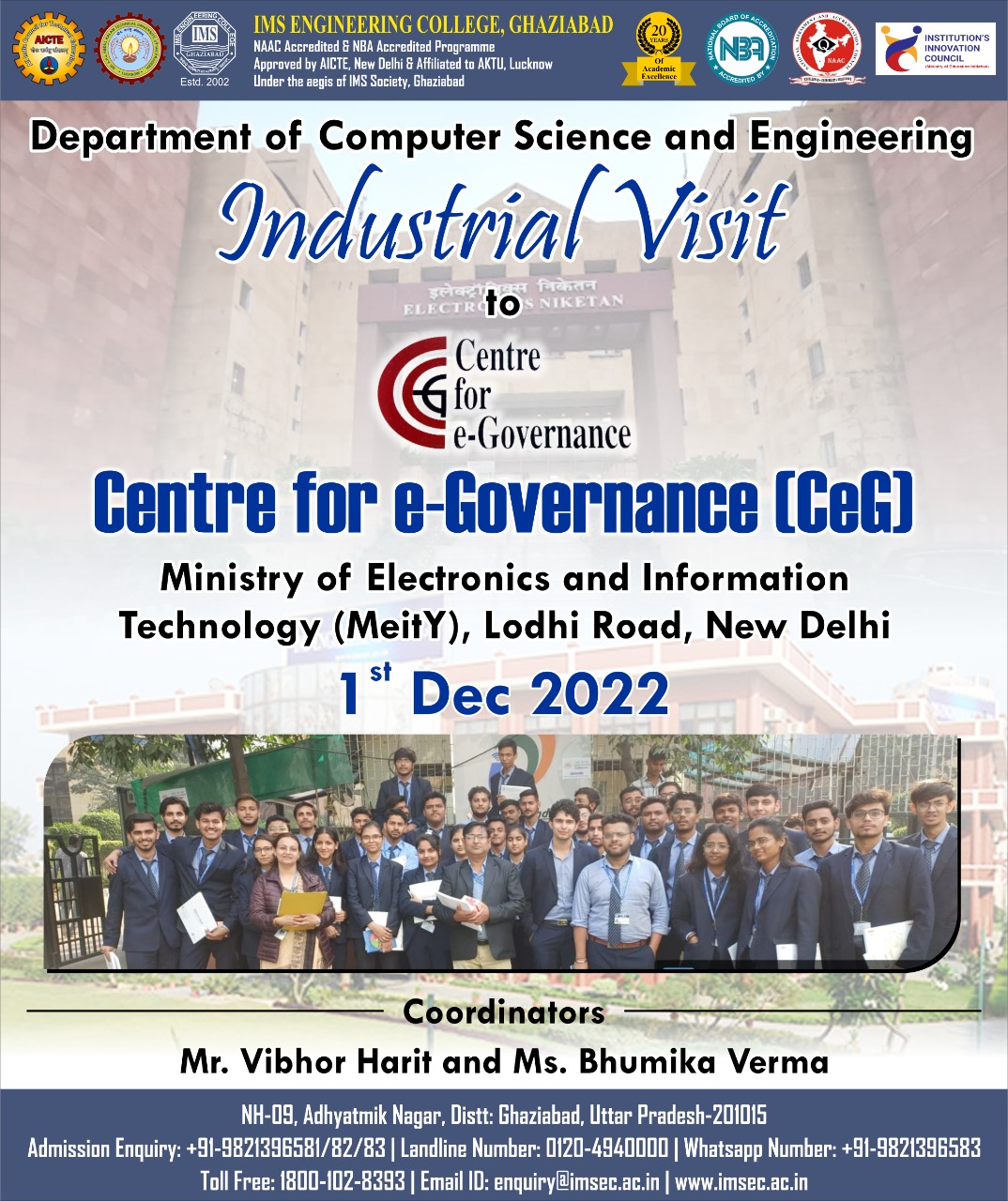  Industrial visit to Ministry of Electronics and Information Technology