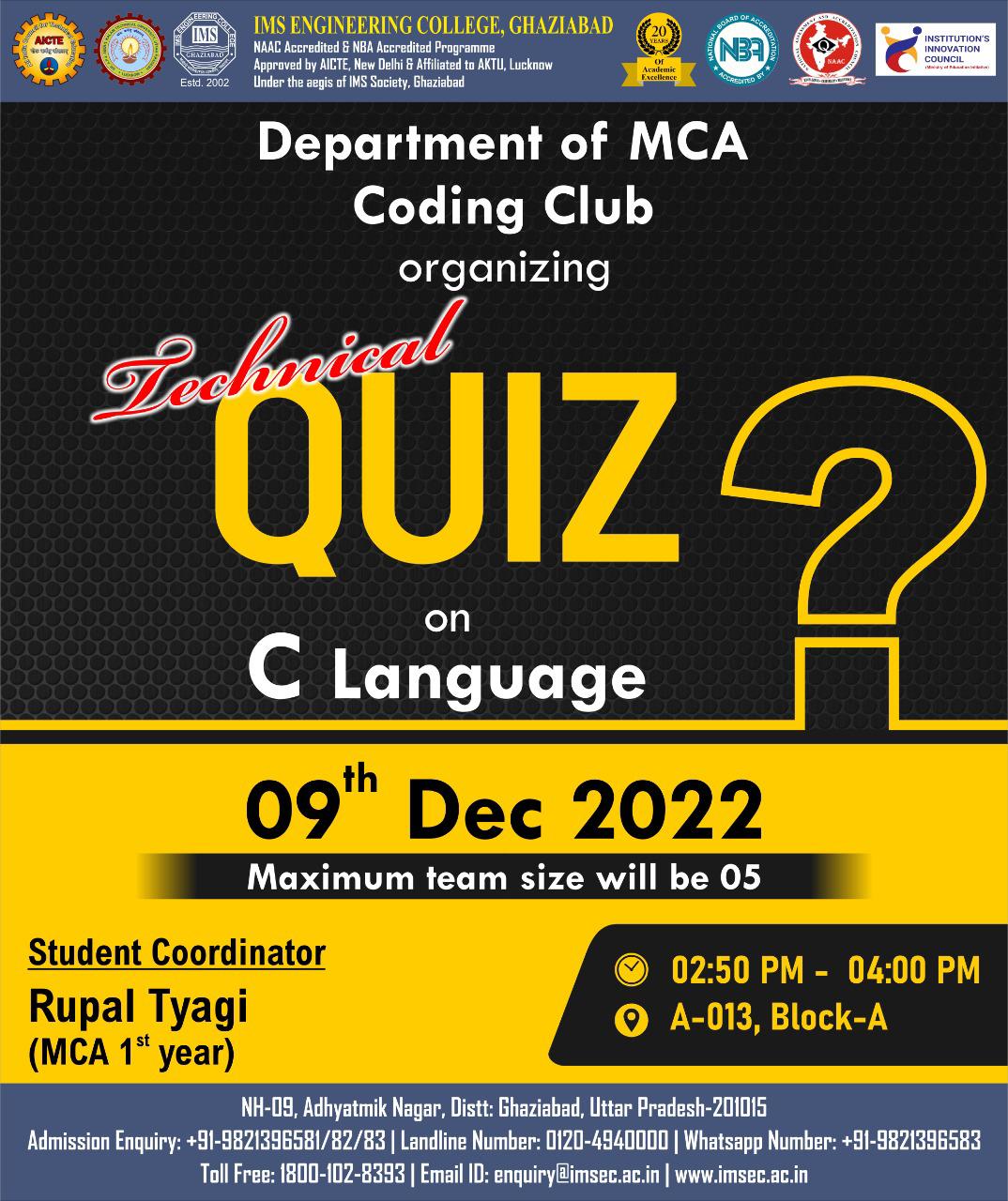 Technical quiz competition