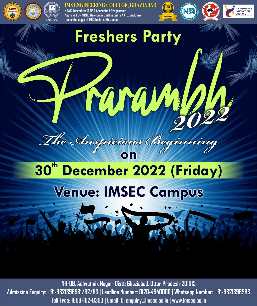 PRARAMBH-2022-Fresher Party 