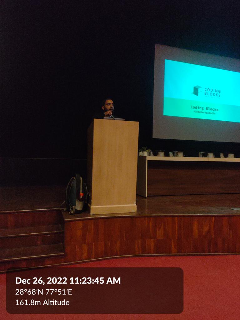 Workshop on DSA and JAVA in association with Coding Blocks and CSI-Ghaziabad Chapter
