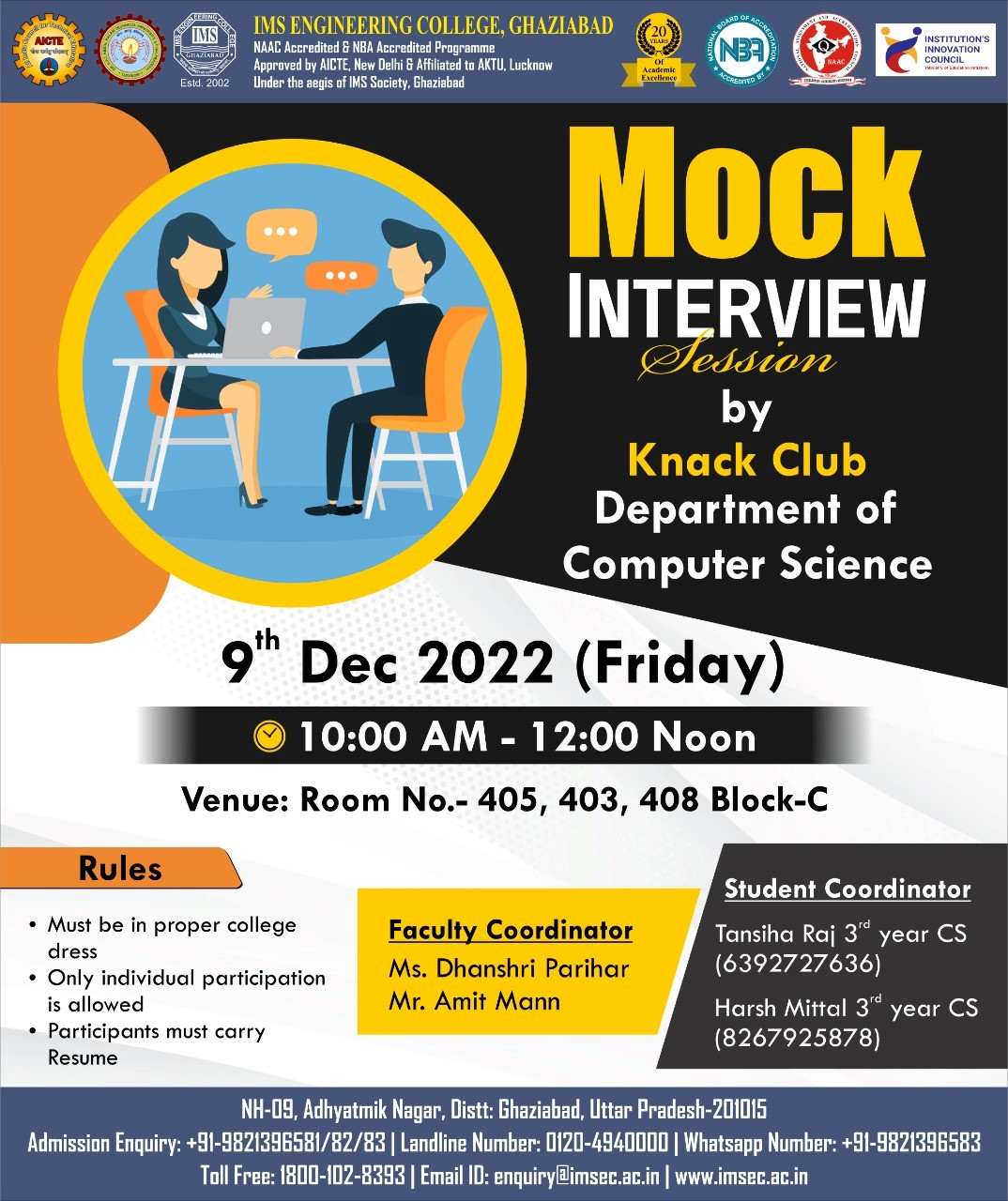 Mock interview session