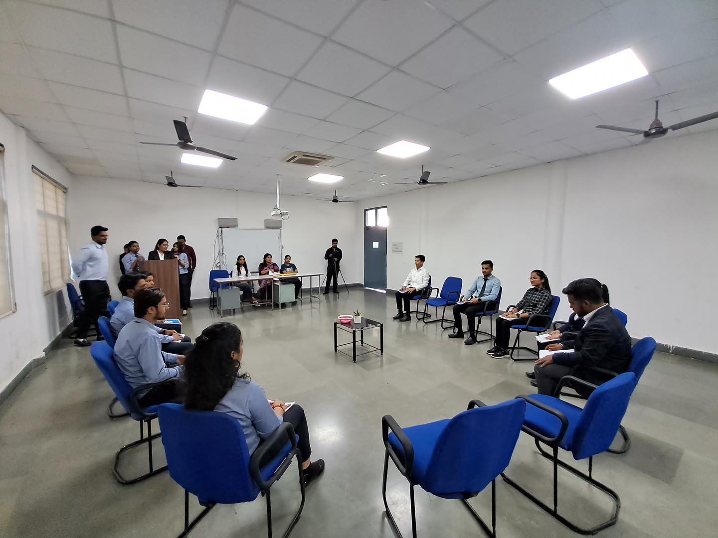 Group Discussion activity of MBA students