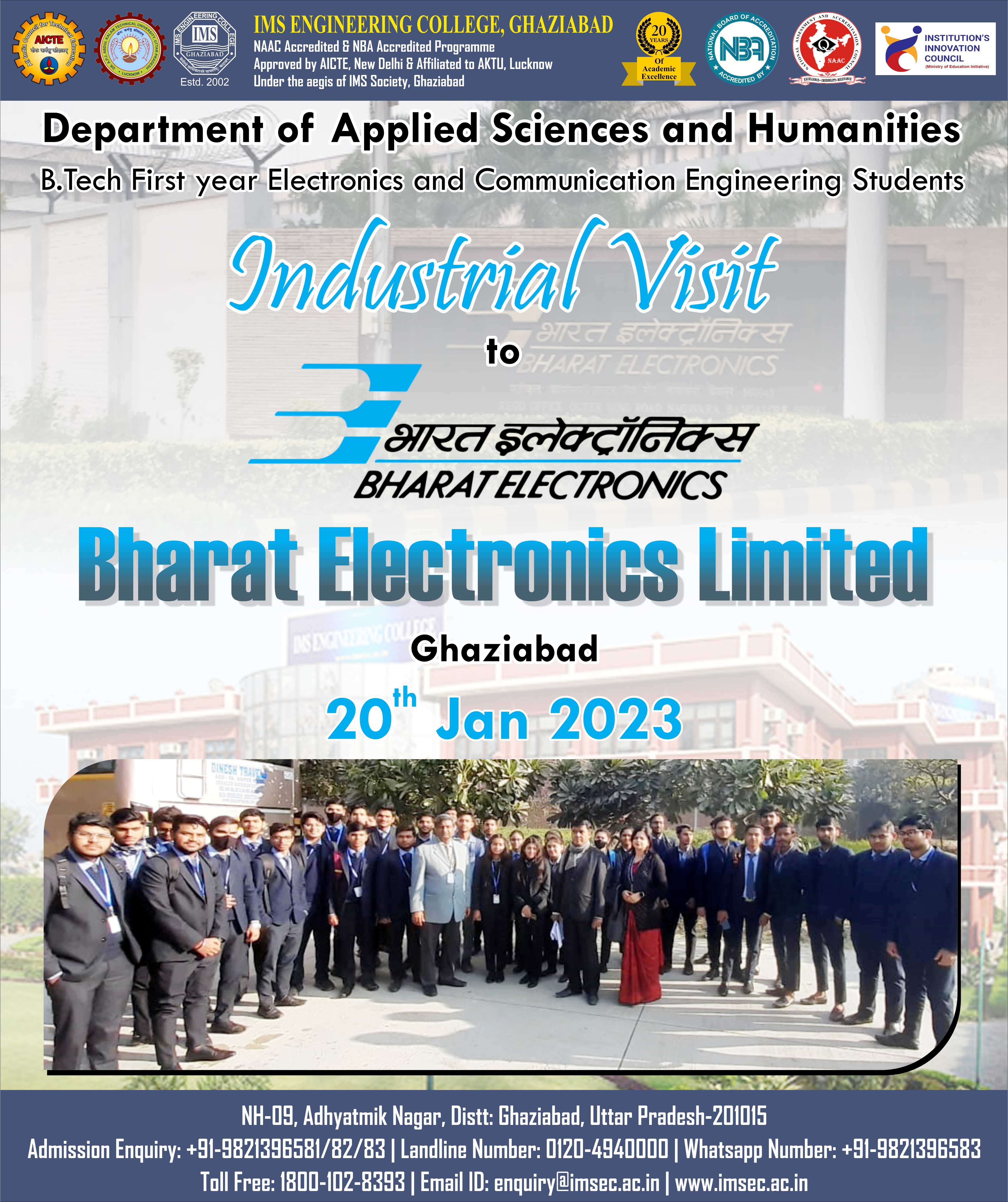 Industrial Visit BEL-Bharat Electronics Limited