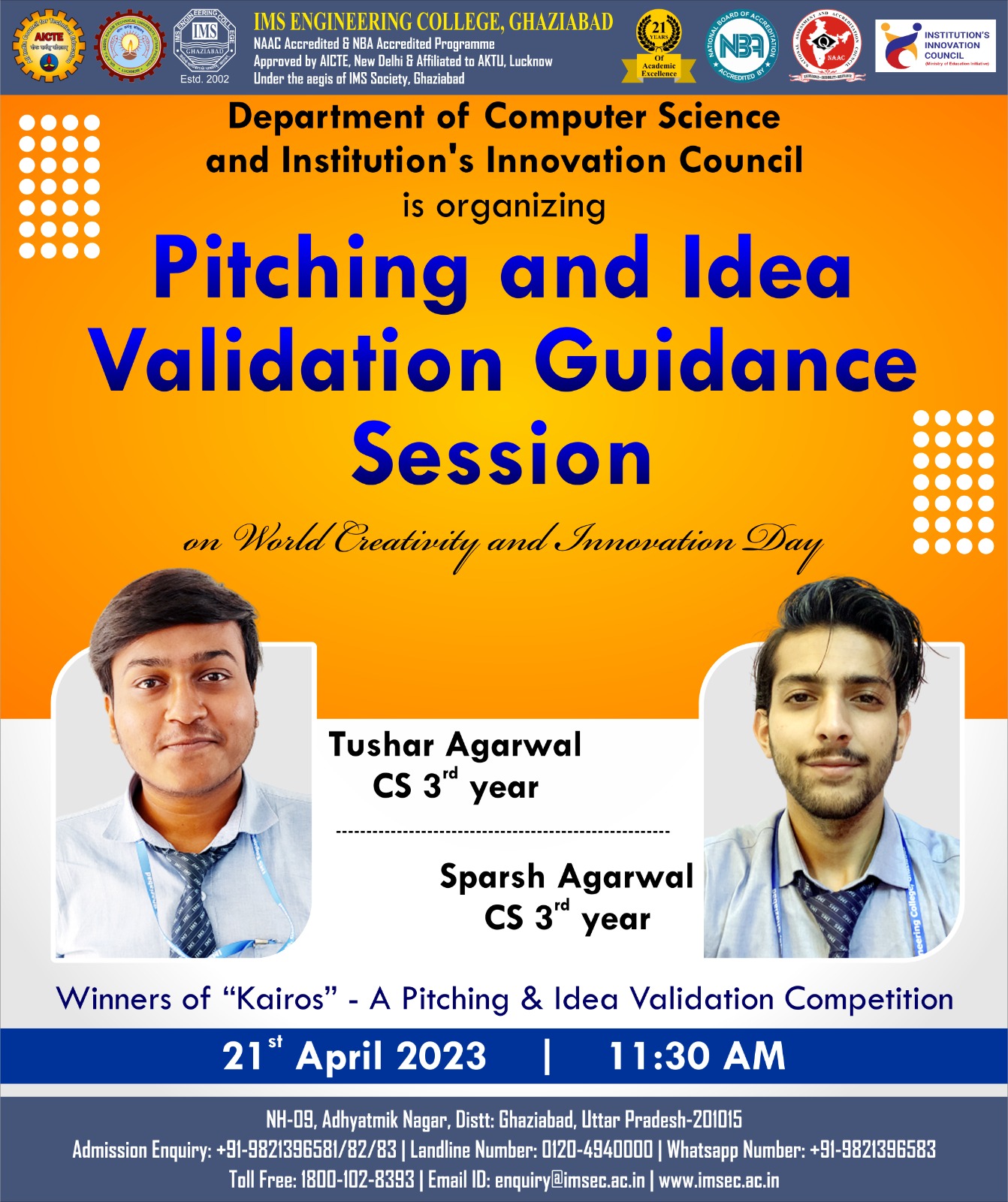 A Session on the theme of Pitching and Idea Validation Guidance