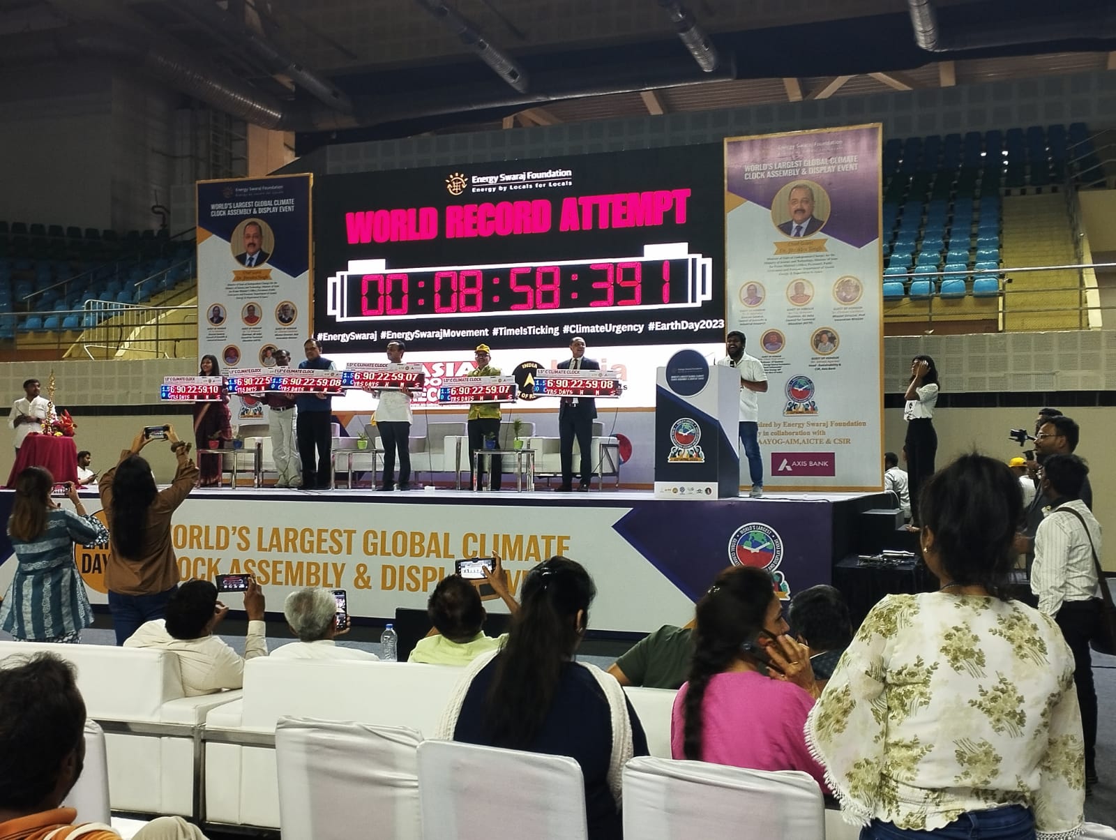 World's Largest Climate Clock Assembly & Display Event