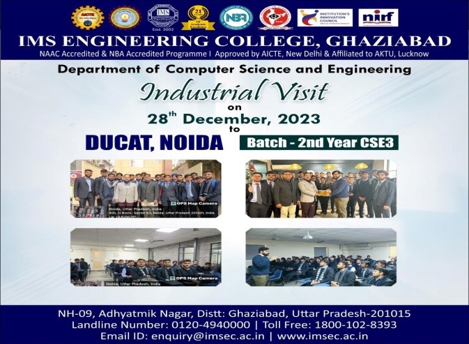 Industrial Visit  at Ducat, Sector 63 Noida.