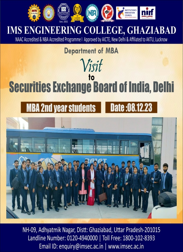 Visit to Securities Exchange Board of India (Delhi).