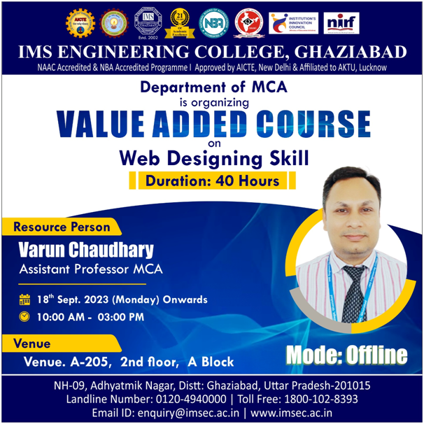 Value Added Course on Web Designing