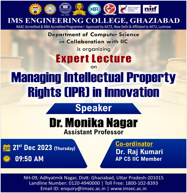 Lecture on Managing IPR in Innovation