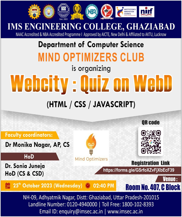 Webcity Quiz on WebD