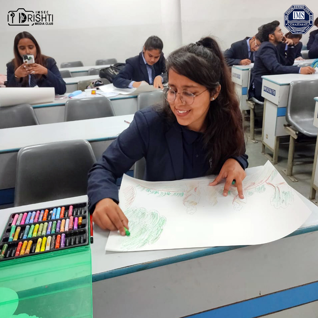 Department of MCA organized a drawing and painting competition on 12th February, 2024 as part of the Shri Ram Space Observatory Utsav